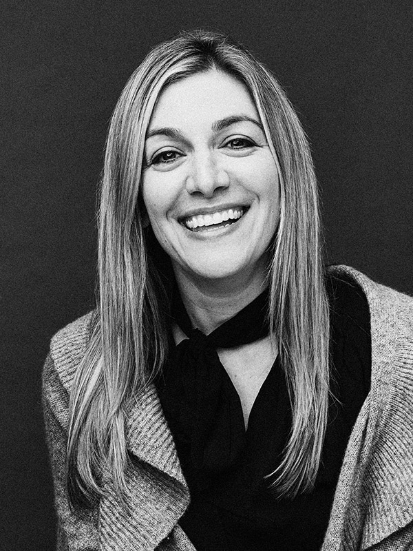 A black and white headshot of Julie Kilton.