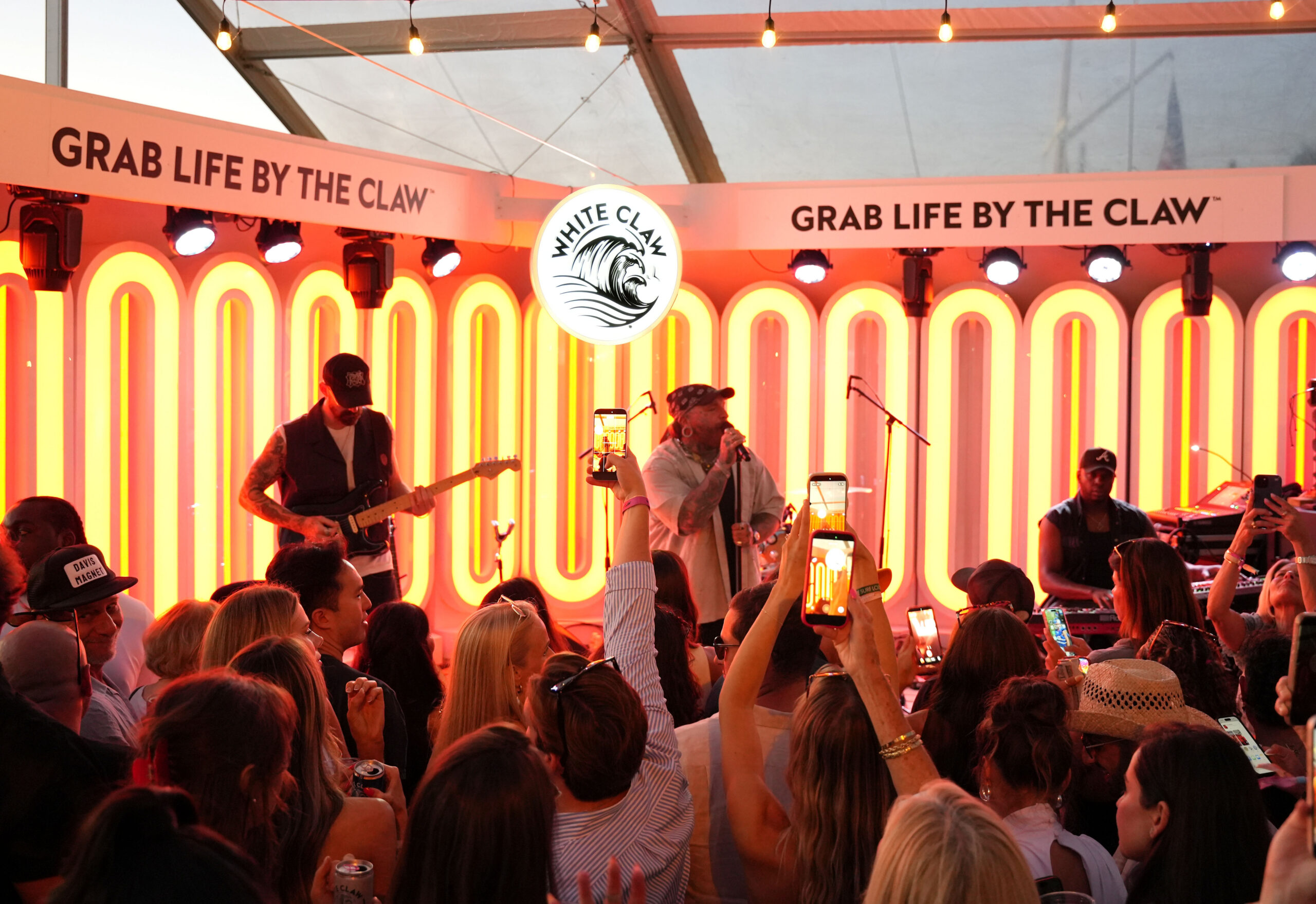 Teddy Swims on stage at White Claw Sessions in Montauk