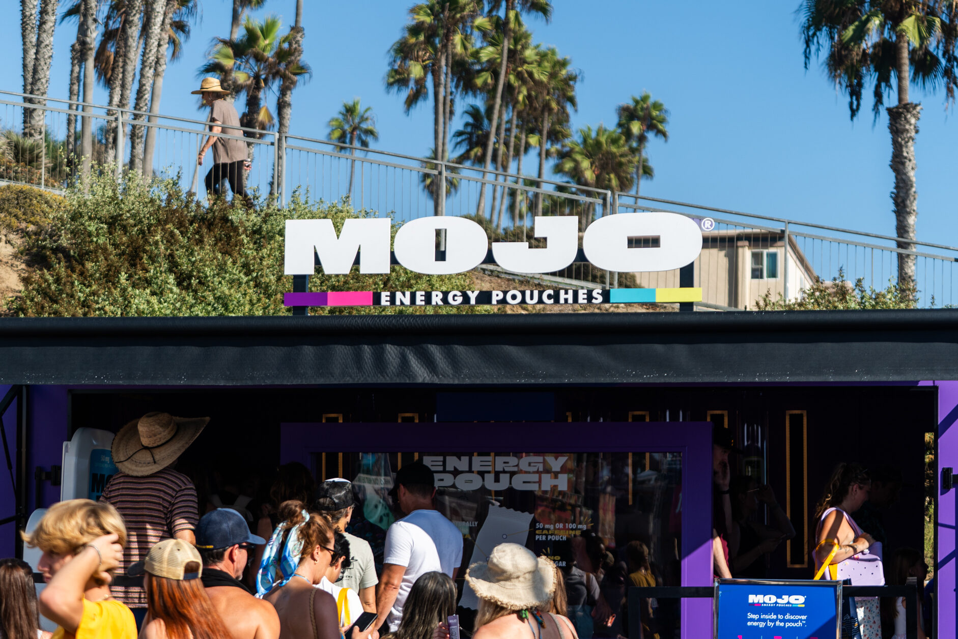 Mojo Energy Pouch activation at Super Girl Surf Pro Festival