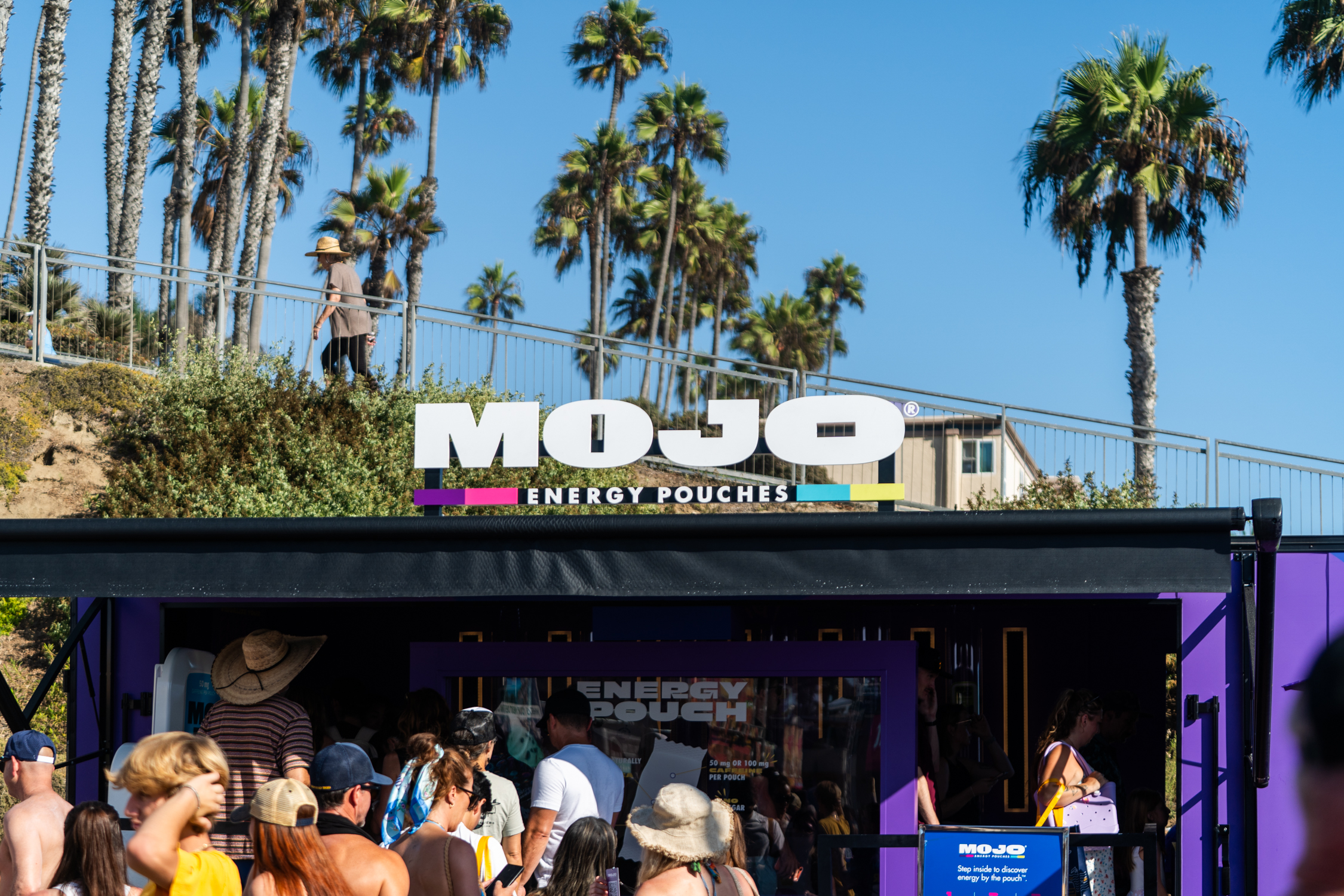 Mojo Energy Pouch activation at Super Girl Surf Pro Festival